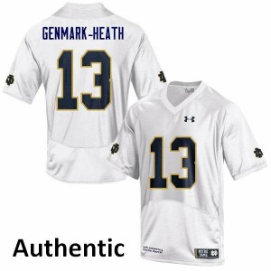Mens Jordan Genmark-Heath White Fighting Irish #13 Authentic NCAA Jersey
