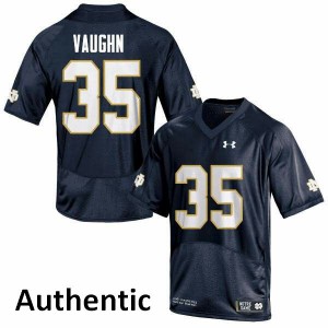 Men Donte Vaughn Navy Blue UND #35 Authentic Alumni Jersey