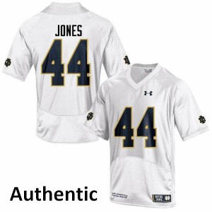 Men Jamir Jones White Notre Dame Fighting Irish #44 Authentic Player Jerseys