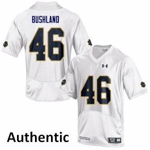 Men Matt Bushland White UND #46 Authentic Player Jersey