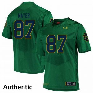 Men's Michael Mayer Green Notre Dame Fighting Irish #87 Authentic Embroidery Jerseys