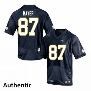 Men Michael Mayer Navy UND #87 Authentic Stitched Jersey