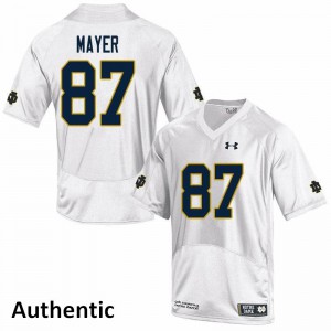 Mens Michael Mayer White University of Notre Dame #87 Authentic Player Jersey
