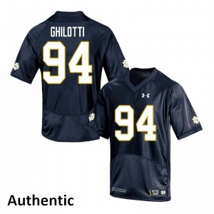 Mens Giovanni Ghilotti Navy Notre Dame Fighting Irish #94 Authentic Stitched Jersey