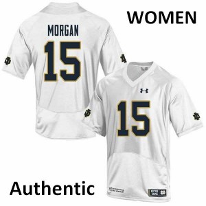 Women D.J. Morgan White University of Notre Dame #15 Authentic Alumni Jerseys