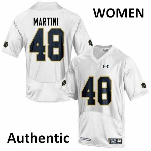 Women's Greer Martini White UND #48 Authentic University Jerseys