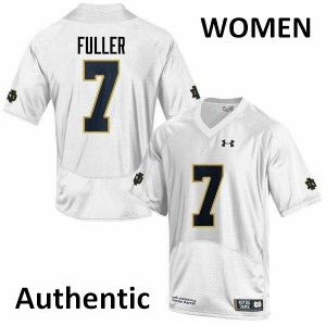 Women's Will Fuller White Notre Dame Fighting Irish #7 Authentic Alumni Jersey