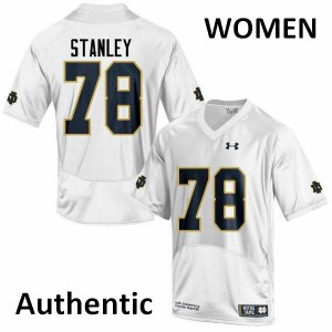 Women Ronnie Stanley White University of Notre Dame #78 Authentic College Jerseys