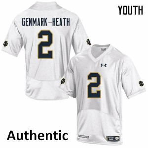 Youth Jordan Genmark-Heath White UND #2 Authentic Player Jerseys