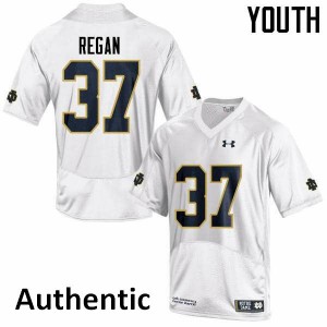 Youth Robert Regan White Notre Dame #37 Authentic Player Jerseys