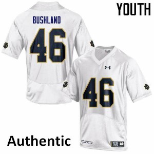 Youth Matt Bushland White Fighting Irish #46 Authentic Alumni Jerseys
