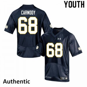 Youth Michael Carmody Navy UND #68 Authentic Official Jersey