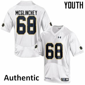 Youth Mike McGlinchey White Fighting Irish #68 Authentic College Jersey