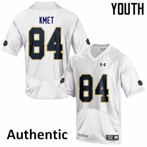 Youth Cole Kmet White Irish #84 Authentic Official Jersey