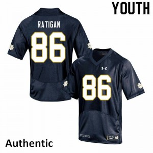Youth Conor Ratigan Navy University of Notre Dame #86 Authentic University Jersey