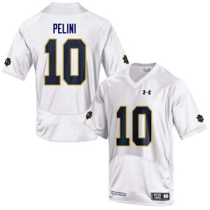 Men Patrick Pelini White Notre Dame #10 Game Official Jerseys