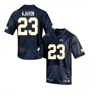 Men Litchfield Ajavon Navy Notre Dame #23 Game Player Jersey