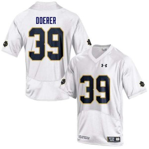 Men Jonathan Doerer White Notre Dame #39 Game Embroidery Jerseys
