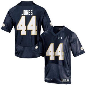Mens Jamir Jones Navy Blue Notre Dame #44 Game NCAA Jersey