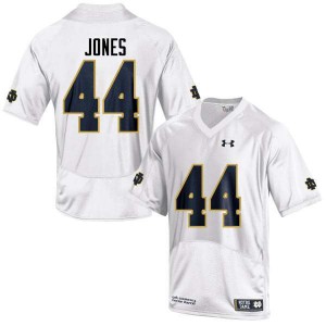 Mens Jamir Jones White Notre Dame Fighting Irish #44 Game Embroidery Jerseys
