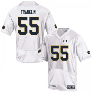 Mens Jamion Franklin White Notre Dame #55 Game High School Jersey