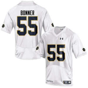 Men Jonathan Bonner White Notre Dame #55 Game NCAA Jerseys