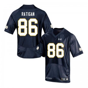Men Conor Ratigan Navy University of Notre Dame #86 Game Stitched Jerseys