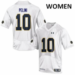 Women's Patrick Pelini White Fighting Irish #10 Game Alumni Jerseys