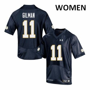 Women's Alohi Gilman Navy UND #11 Game Embroidery Jersey