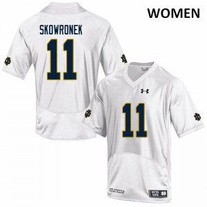 Womens Ben Skowronek White Notre Dame #11 Game Alumni Jersey