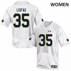 Women's Marist Liufau White University of Notre Dame #35 Game Alumni Jerseys