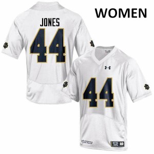 Women's Jamir Jones White Notre Dame Fighting Irish #44 Game Official Jersey