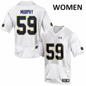 Womens Kier Murphy White University of Notre Dame #59 Game Official Jersey