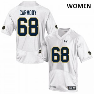 Women Michael Carmody White Irish #68 Game Stitch Jersey