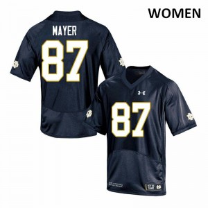 Womens Michael Mayer Navy Irish #87 Game NCAA Jersey