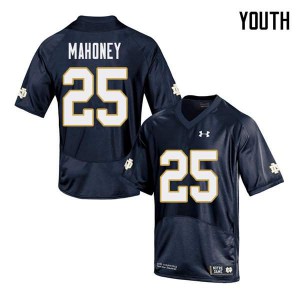 Youth John Mahoney Navy Notre Dame #25 Game Stitched Jersey