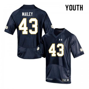 Youth Greg Mailey Navy Notre Dame #43 Game Alumni Jerseys