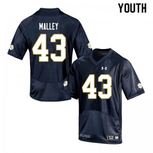 Youth Greg Malley Navy Notre Dame Fighting Irish #43 Game NCAA Jersey