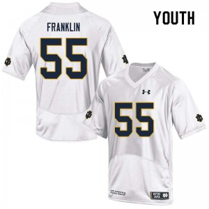 Youth Jamion Franklin White Notre Dame Fighting Irish #55 Game College Jersey