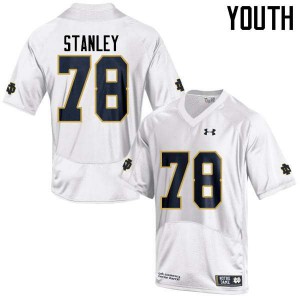 Youth Ronnie Stanley White UND #78 Game Official Jersey