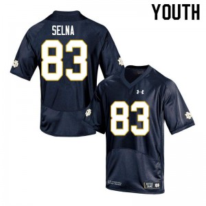 Youth Charlie Selna Navy Notre Dame #83 Game Player Jerseys